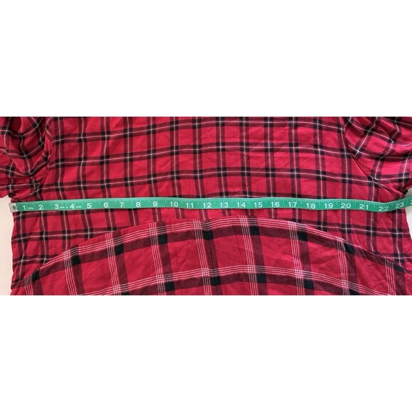 J.Jill Women’s Tartan Plaid Tunic Boho Grunge Cottagecore Babydoll Casual Sz 2XL - Picture 8 of 9